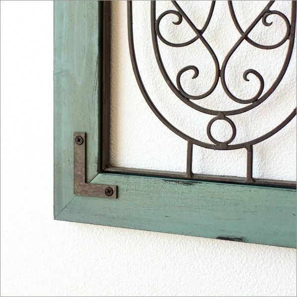 壁飾り 壁掛け インテリア アートパネル アイアン 木製 アンティーク