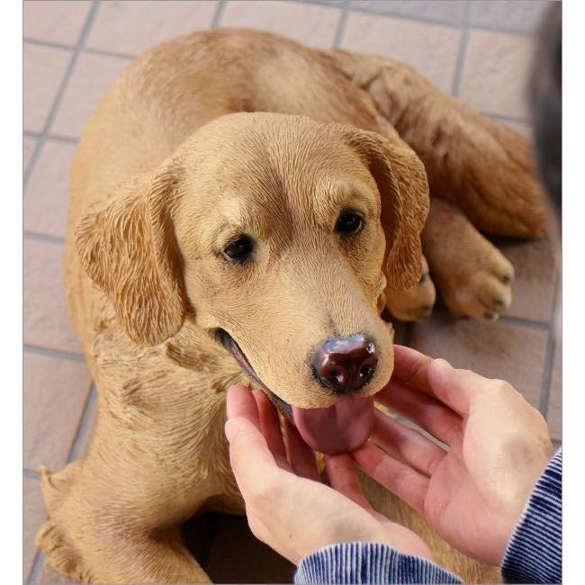 犬 置物 屋外 玄関 リアル 大型 大きい オブジェ ドッグオーナメント