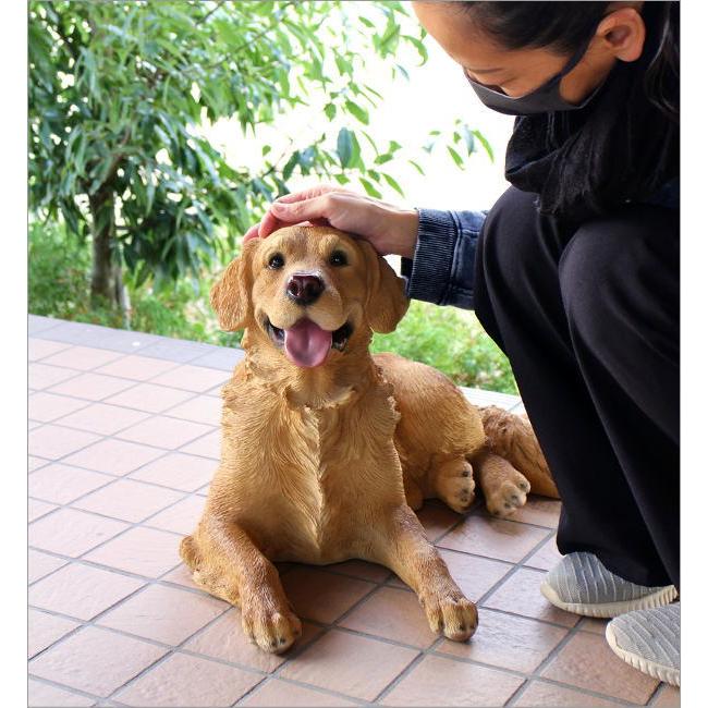 犬 置物 屋外 玄関 リアル 大型 大きい オブジェ ドッグオーナメント