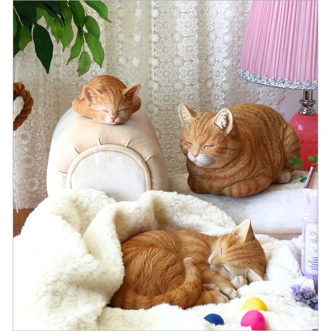 猫 置物 リアル オブジェ 玄関 インテリア ガーデニング おしゃれ