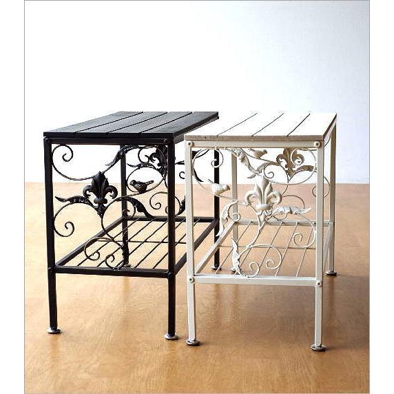 花台 フラワースタンド アイアン 木製 すのこ 鉢スタンド おしゃれ