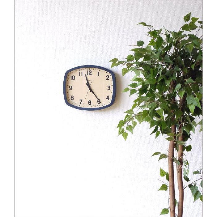 掛け時計 壁掛け時計 おしゃれ 木製 無垢材 静音 静か 電波時計 電波