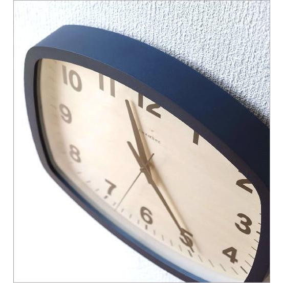 掛け時計 壁掛け時計 おしゃれ 木製 無垢材 静音 静か 電波時計 電波