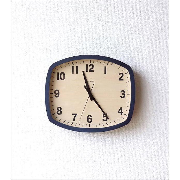 掛け時計 壁掛け時計 おしゃれ 木製 無垢材 静音 静か 電波時計 電波