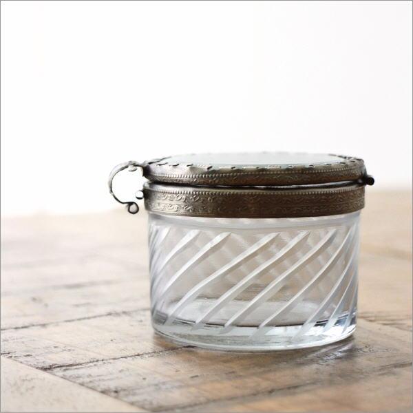 小物入れ ガラス ふた付き おしゃれ アクセサリーケース ボックス 蓋