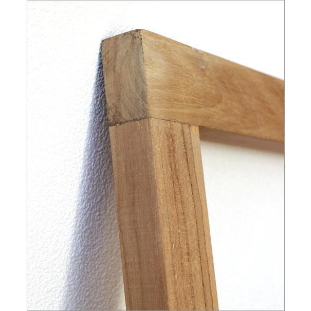 ラダーハンガー 立て掛け 木製 おしゃれ シンプル 壁面 インテリア はしご ストール ショール ベルト 小物掛け チークウッドラダー 