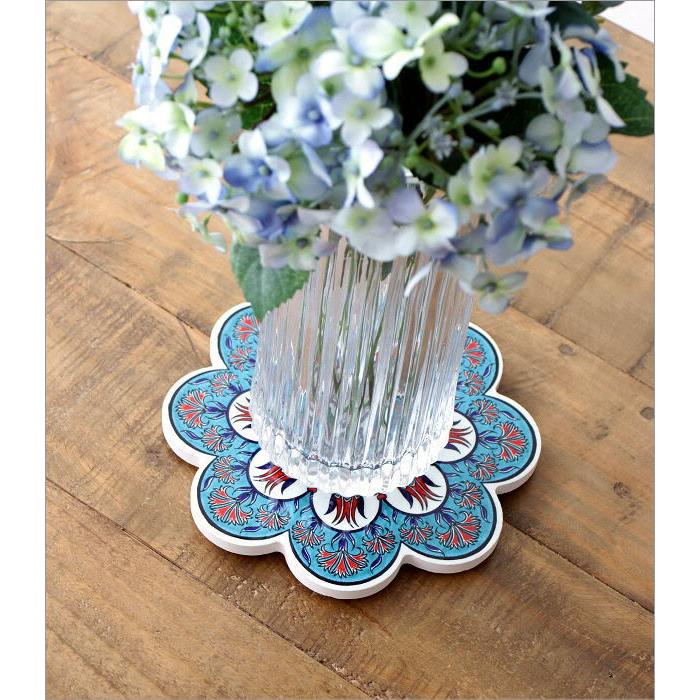 鍋敷き 鍋敷 鍋しき おしゃれ かわいい 可愛い 北欧 トルコ雑貨 タイル