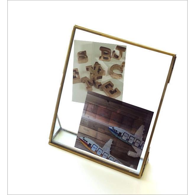 フォトフレーム 写真立て ガラス アンティーク おしゃれ 透明 クリア