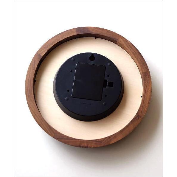 ウォールナット　無垢材　掛け時計 楽天市場】掛け時計 壁掛け時計 おしゃれ 木製 無垢材