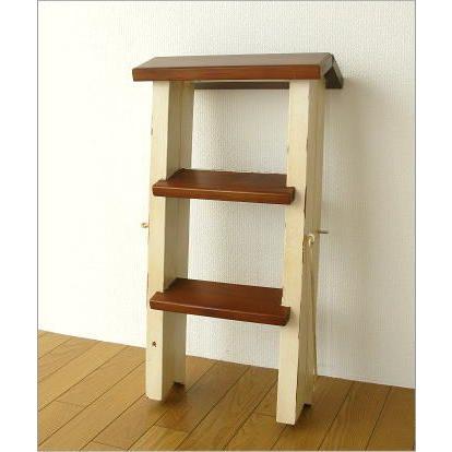 花台 フラワースタンド 木製 アイアン ラダーシェルフ ラダーラック