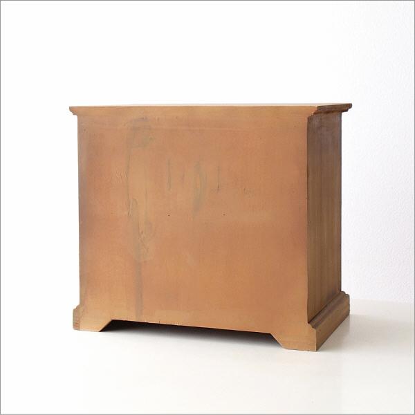 引き出しチェスト 書類ケース 木製 4段 A4 ウッド ミニチェスト レター