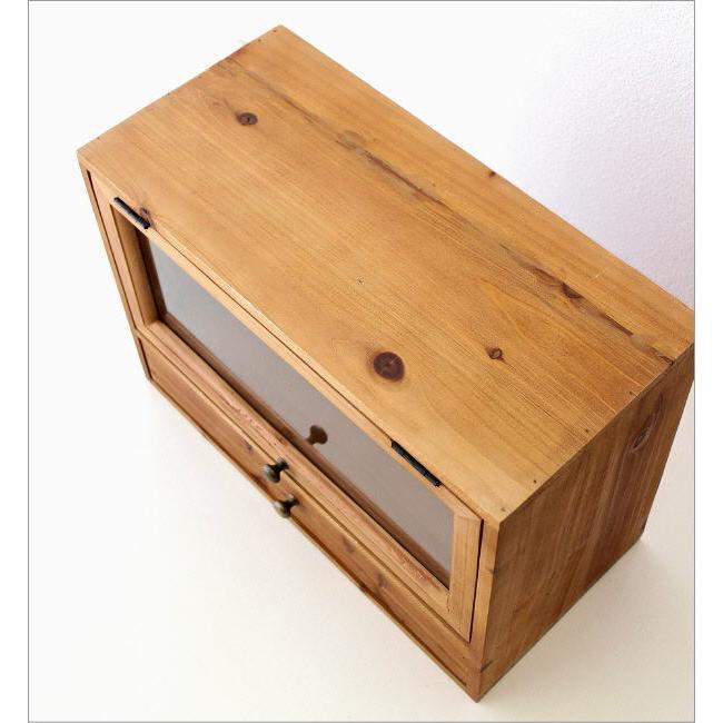 ミニキャビネット 飾り棚 スパイスラック おしゃれ 木製 ウッド 卓上