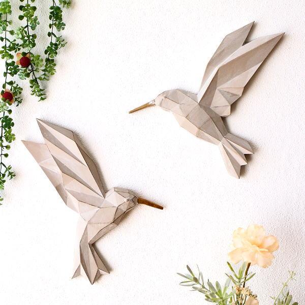 壁飾り 鳥 壁掛け インテリア 北欧 オブジェ 壁 アート 飾り