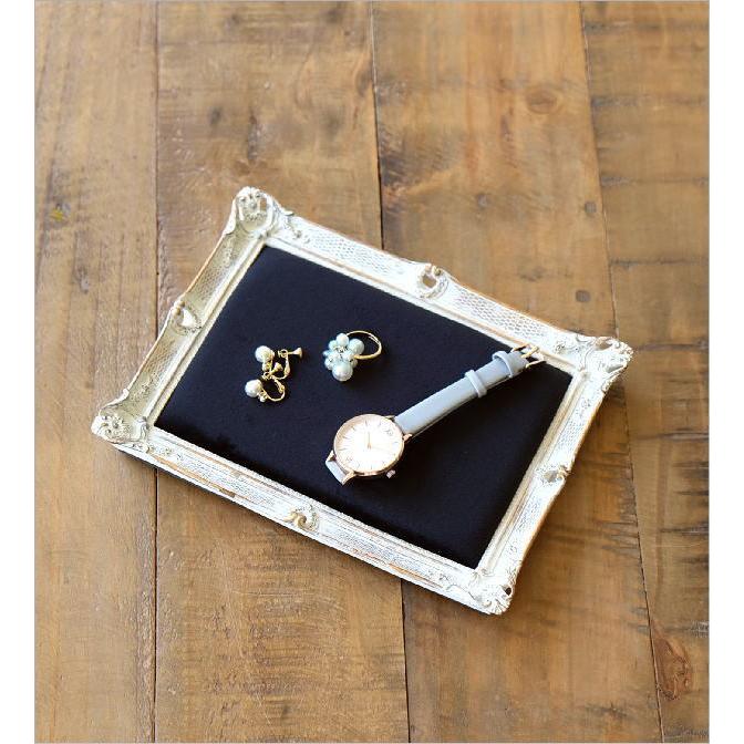 アクセサリートレイ おしゃれ ベロア アンティーク 小物置き 卓上