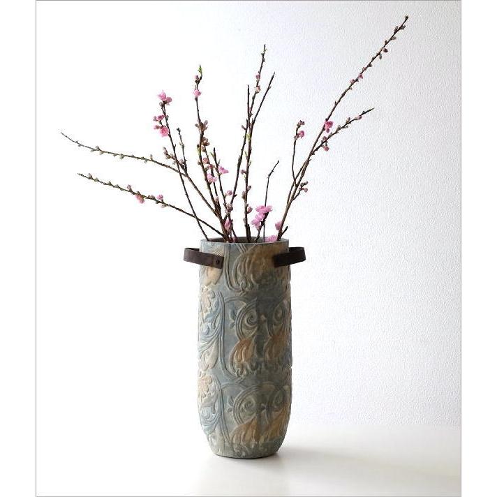 花瓶 花びん おしゃれ 陶器 フラワーベース 花器 大きい テラコッタ