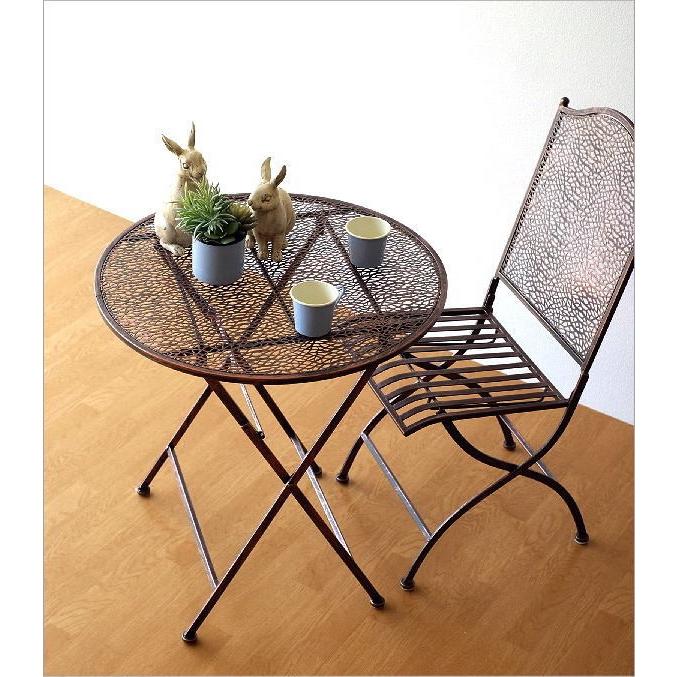 ガーデンチェア アイアン 折りたたみ 金属製 鉄製 おしゃれ ベランダ テラス バルコニー アンティーク お庭 屋外 折りたたみ椅子 アイアンのコッパーチェア Sik2868 ギギリビング 通販 Yahoo ショッピング