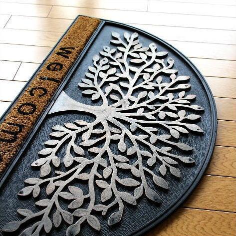 玄関マット 屋外 おしゃれ Welcome エントランスマット シンボルツリー Llamaarchitects Co Uk