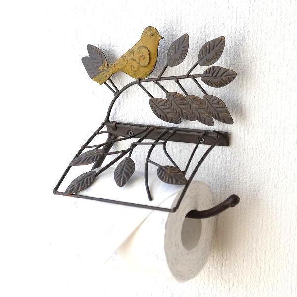 トイレットペーパーホルダー おしゃれ アイアン アンティーク シャビー