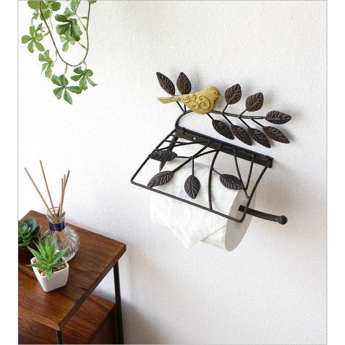 トイレットペーパーホルダー おしゃれ アイアン アンティーク シャビー