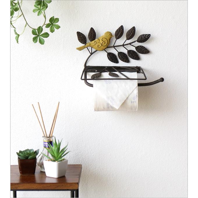 トイレットペーパーホルダー おしゃれ アイアン アンティーク シャビー