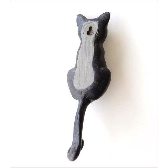 壁掛けフック 猫 雑貨 壁掛 キーフック 鍵かけ 帽子掛け アンティーク