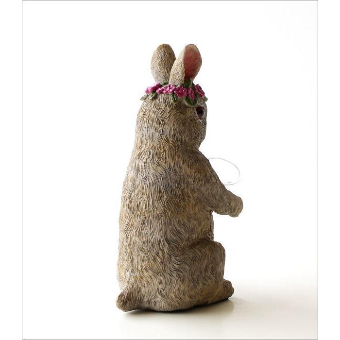 一輪挿し ガラス おしゃれ 試験管 うさぎ 置物 置き物 オブジェ