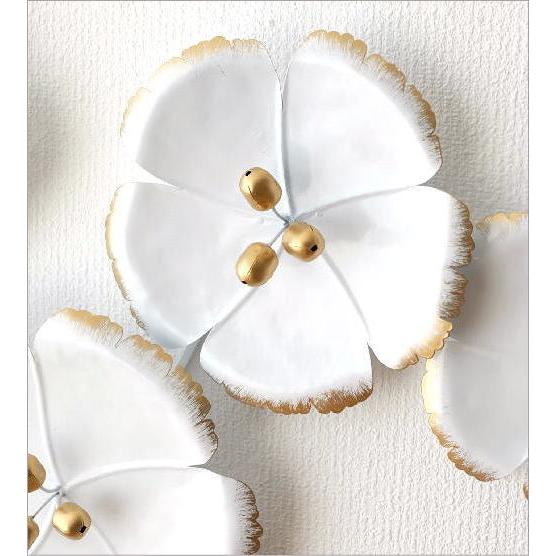 アイアン 壁飾り アートパネル 花 おしゃれ インテリア 壁掛け 白 ディスプレイ 壁 飾り 装飾 アイアンウォールデコ ホワイトフラワー Sik9298 ギギリビング 通販 Yahoo ショッピング