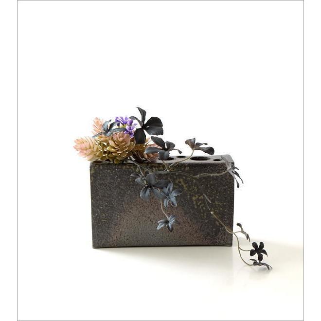 信楽焼 六角形 花器 焼き物 一輪挿し フラワーベース 和モダン 信楽焼 六角形 花器 焼き物 一輪挿し フラワーベース 和モダン