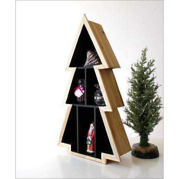 クリスマス　壁掛けツリー型　飾り棚 クリスマス 飾り棚 壁掛け おしゃれ ウォールシェルフ 卓上