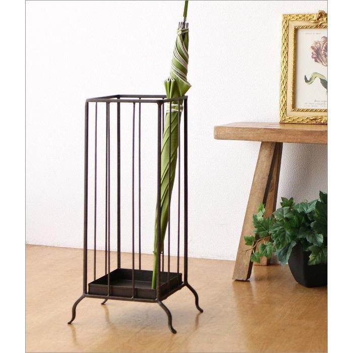 傘立て 傘たて 傘立 アンティーク おしゃれ アイアン傘立て L : ギギ