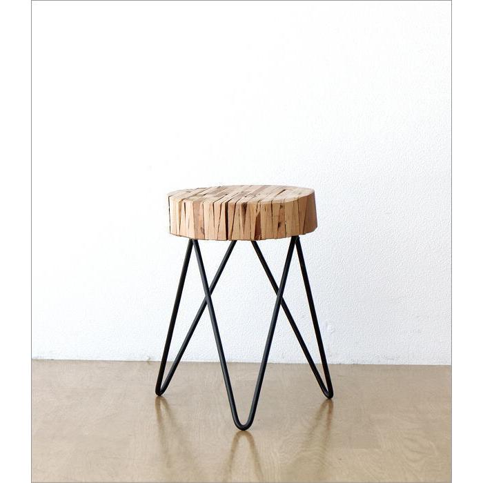 花台 木製 アイアン おしゃれ サイドテーブル フラワースタンド 室内