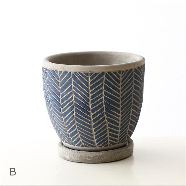 3~3.5号鉢 4点セット 植木鉢 おしゃれ 3号 3.5号 4号 12cm 丸 プランター 鉢カバー セメント