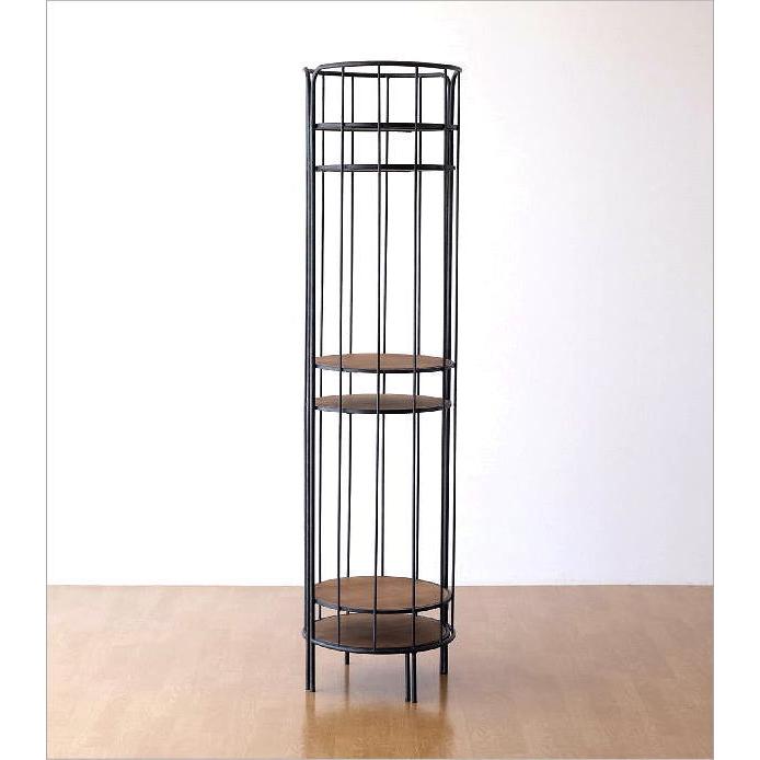 オープンシェルフ 3段 アイアン 木製 オープンラック 折りたたみ 棚