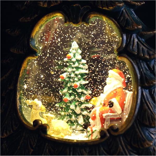 スノードーム クリスマス LEDライト キラキラ 光る クリスマスツリー