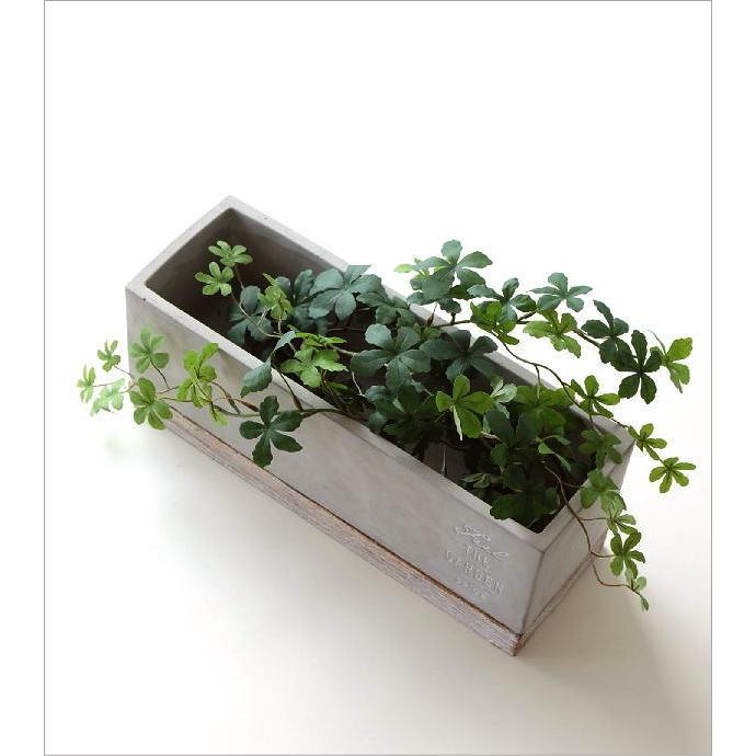 超美品 鉢 プランター セメント 長方形 横長 おしゃれ かわいい 可愛い 植木鉢 フラワーポット 鉢植え 底穴あり 33cm バイカラーセメントプランター レクトロング Whitesforracialequity Org