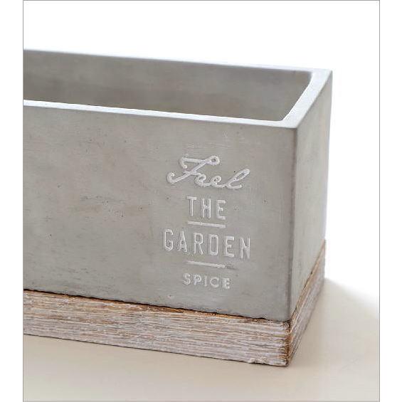 超美品 鉢 プランター セメント 長方形 横長 おしゃれ かわいい 可愛い 植木鉢 フラワーポット 鉢植え 底穴あり 33cm バイカラーセメントプランター レクトロング Whitesforracialequity Org