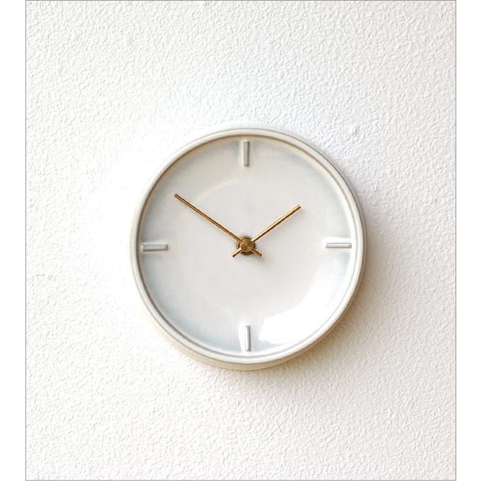 壁掛け時計 掛け時計 陶器 おしゃれ かわいい シンプル ウォールクロック 美濃焼 日本製 陶器のサークル掛け時計 E Ssk8145 ギギリビング 通販 Yahoo ショッピング