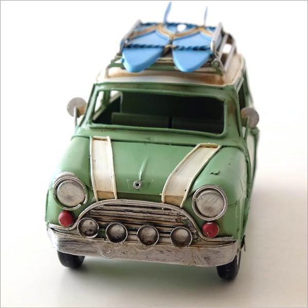 置物 オブジェ ミニクーパー おもちゃ アンティーク調 おしゃれ