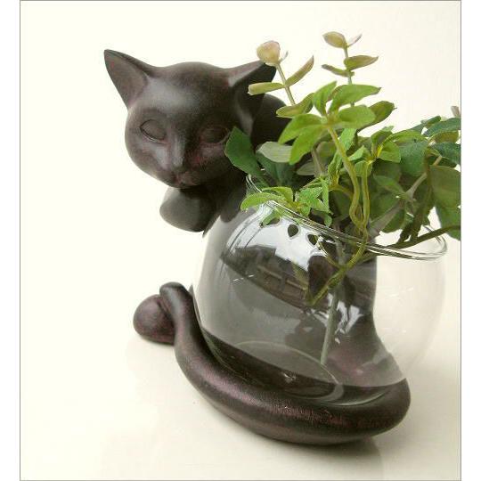 花瓶 花びん ガラス フラワーベース 猫 オブジェ 置物 置き物 雑貨 小物入れ かわいい おしゃれ インテリア 子ネコのミニベース しっぽネコ Swa2763 ギギリビング 通販 Yahoo ショッピング
