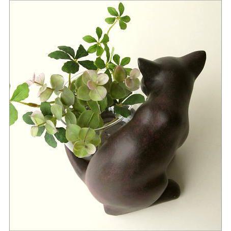 花瓶 花びん ガラス フラワーベース 猫 オブジェ 置物 置き物 雑貨 小物入れ かわいい おしゃれ インテリア 子ネコのミニベース しっぽネコ Swa2763 ギギリビング 通販 Yahoo ショッピング