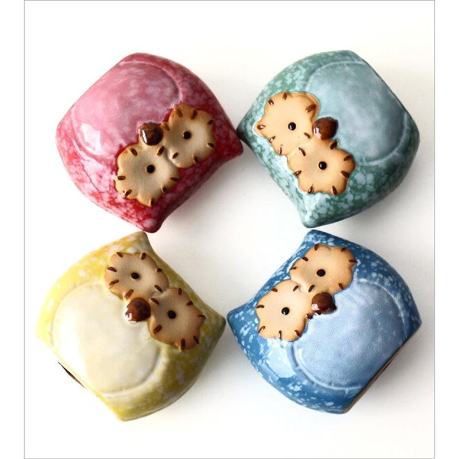 ふくろう 置物 陶器 小さい ミニ オブジェ フクロウ 置き物 雑貨