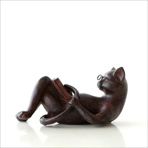 猫 ネコ ねこ 置物 置き物 雑貨 オブジェ インテリア かわいい 腹筋