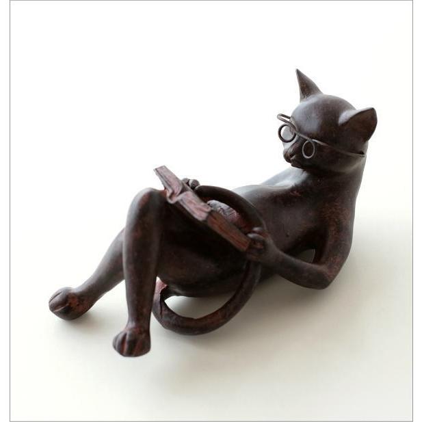 猫 ネコ ねこ 置物 置き物 雑貨 オブジェ インテリア かわいい 腹筋