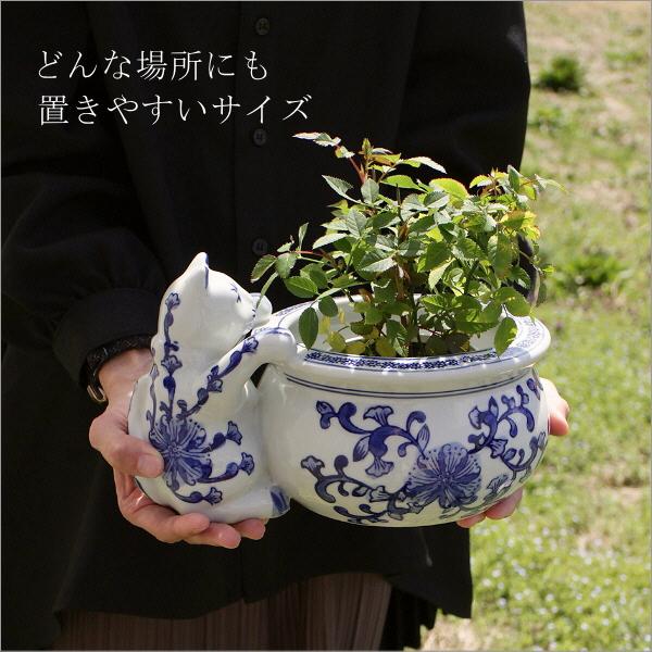 金魚鉢 おしゃれ 陶器 猫 水飲み メダカ鉢 睡蓮鉢 和風 レトロ