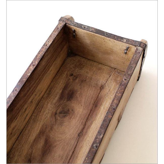 小物入れ 木製 アンティーク 卓上 収納ボックス ヴィンテージ リモコン