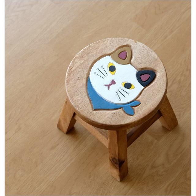 スツール 木製 子供 椅子 いす おしゃれ ミニスツール ウッド 丸椅子