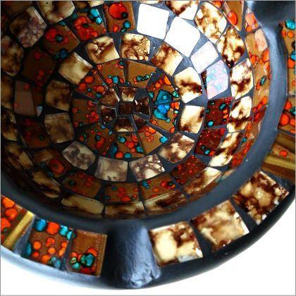 灰皿 おしゃれ ガラス 卓上 小物入れ アクセサリー入れ モザイク灰皿 Tom15 ギギリビング 通販 Yahoo ショッピング