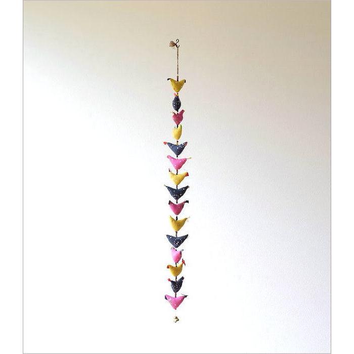鳥系　雑貨　インテリア　グッズ　壁飾り　モビール　ガーランド　オブジェ 鳥 バード ベル おしゃれ オーナメント ガーランド 壁飾り 吊り下げ