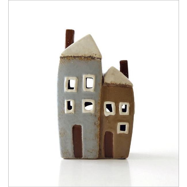 キャンドルホルダー 陶器 家 おしゃれ 北欧 おうち 置き物 置物