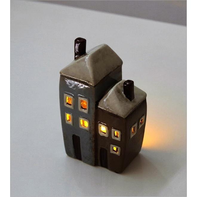 キャンドルホルダー 陶器 家 おしゃれ 北欧 おうち 置き物 置物